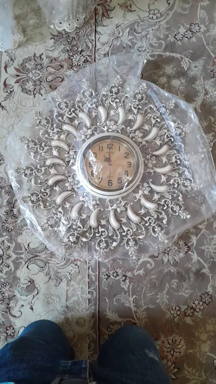آیینه و شمعدان رومیزی سنگ دار استخوانی|آینه|محمدیه-قزوین, |دیوار
