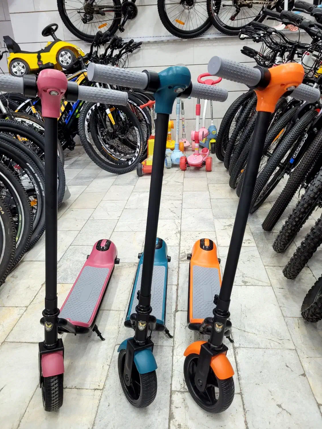 اسکوتر برقی ایستاده|دوچرخه، اسکیت، اسکوتر|اصفهان, باغ فدک|دیوار