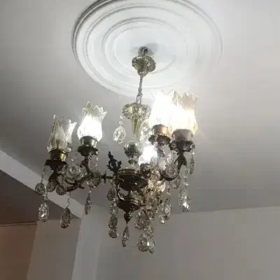 لوستر گل لاله 3شاخه|لوستر و چراغ آویز|ملارد, |دیوار