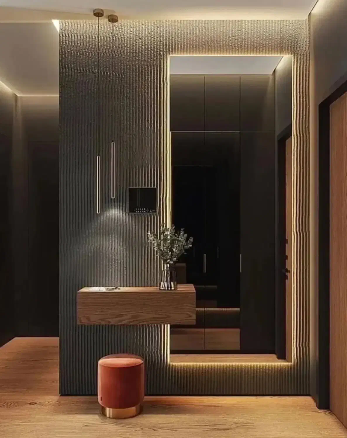 آینه قدی کنسول نیم دایره|بوفه، ویترین، کنسول|شیراز, شهرک سعدی|دیوار