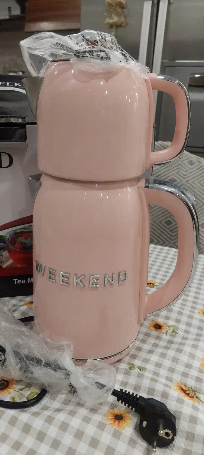 چای ساز صورتی weekend|سماور، چای‌ساز، قهوه‌ساز|تهران, جمال‌زاده|دیوار