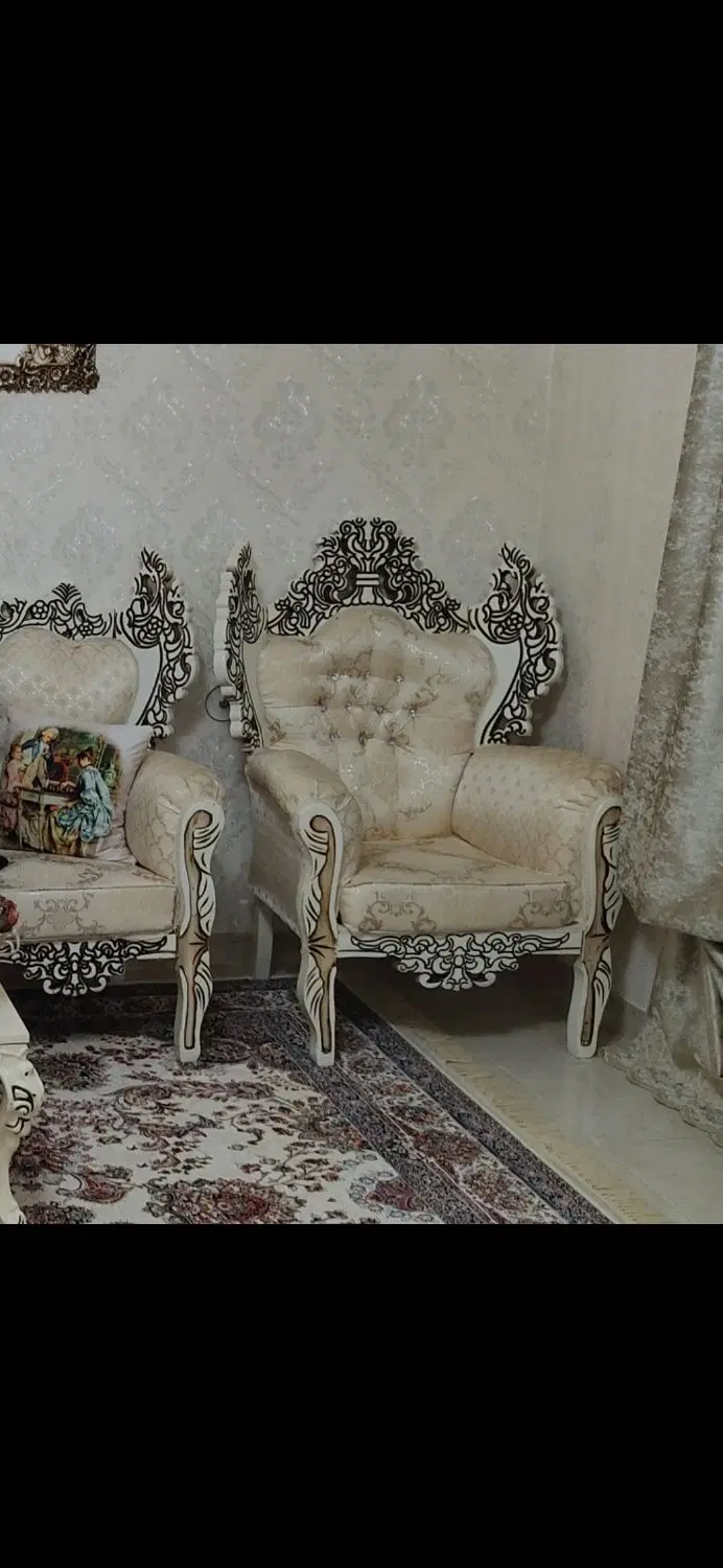مبل هفت نفره سالم|مبلمان خانگی و میز عسلی|کرمانشاه, |دیوار