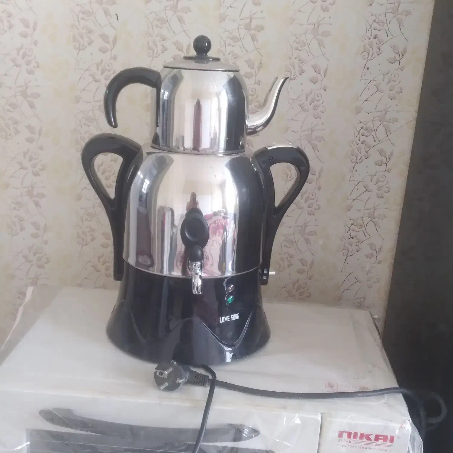 سماور برقی اصلا استفاده نکردم|سماور، چایساز، قهوهساز|شاهرود, |دیوار