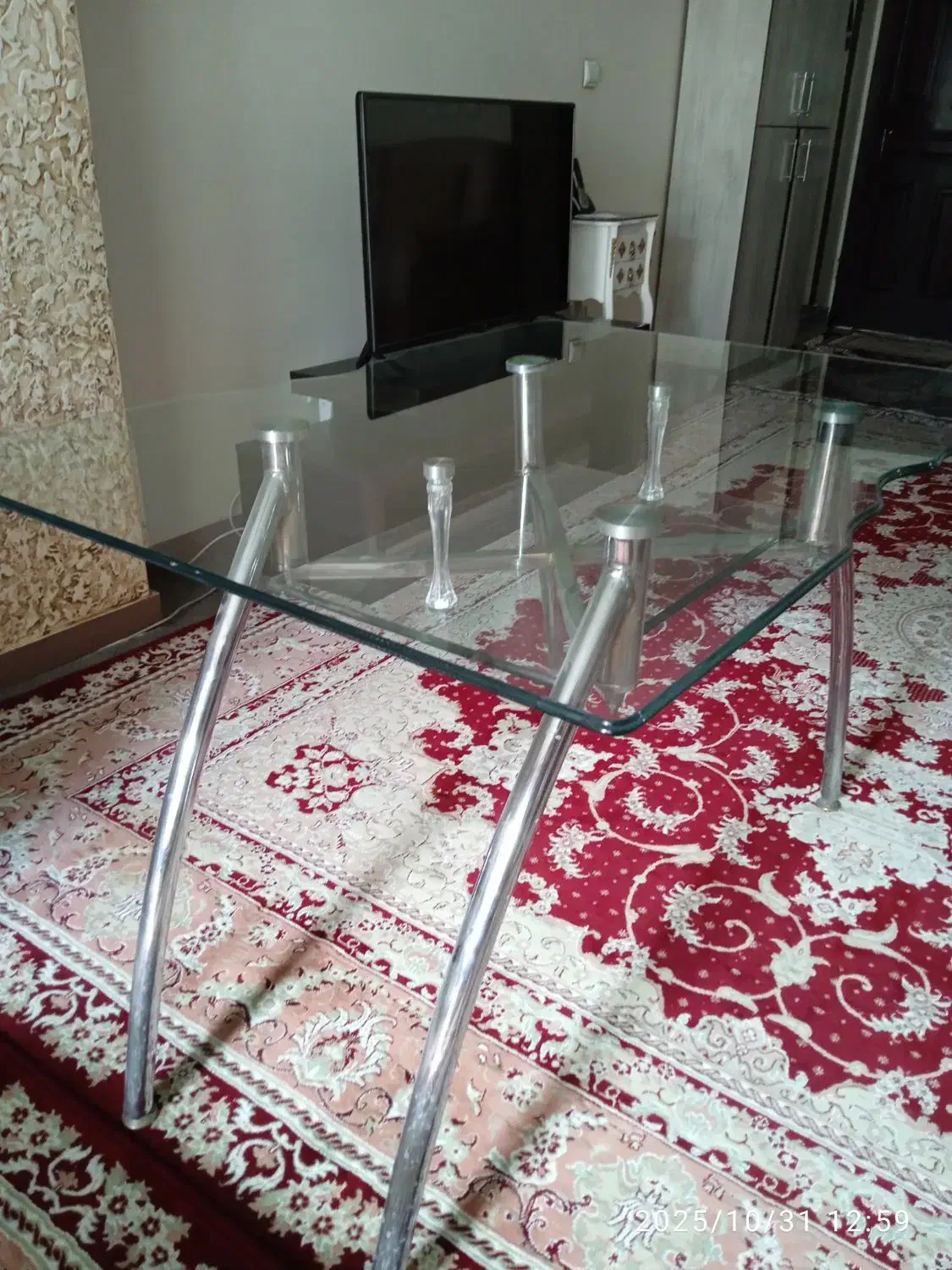 میز شیشه ای|میز و صندلی غذاخوری|خاوران, |دیوار