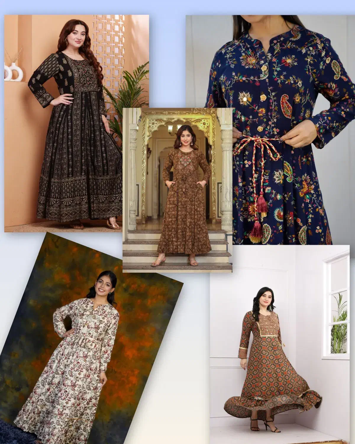 انواع پوشاک هندی پیراهن. بلوز. دامن|لباس|درگهان, |دیوار