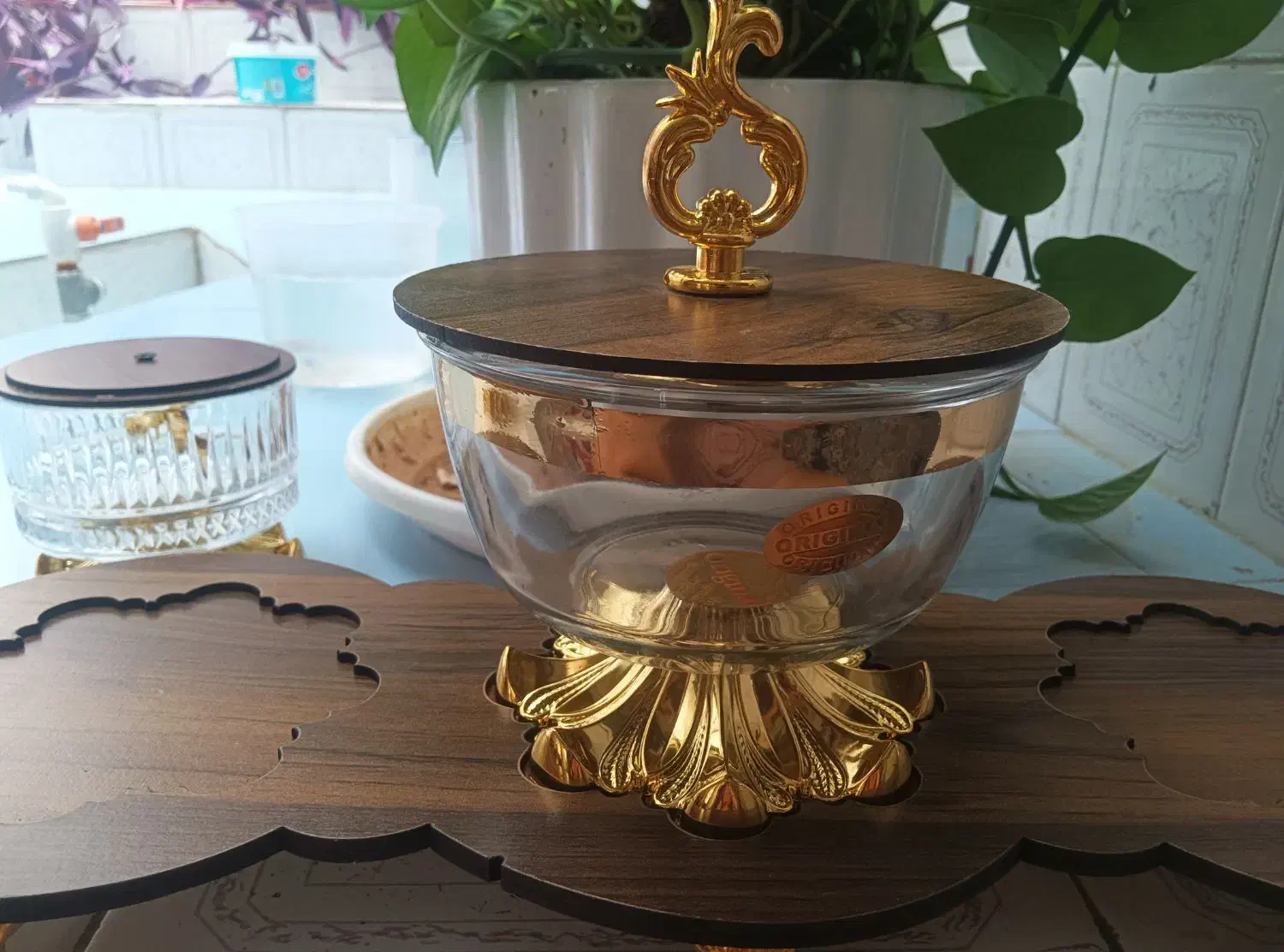 قندان جا نباتی شکلات خوری|ظروف سرو و پذیرایی|شیراز, شاهچراغ|دیوار