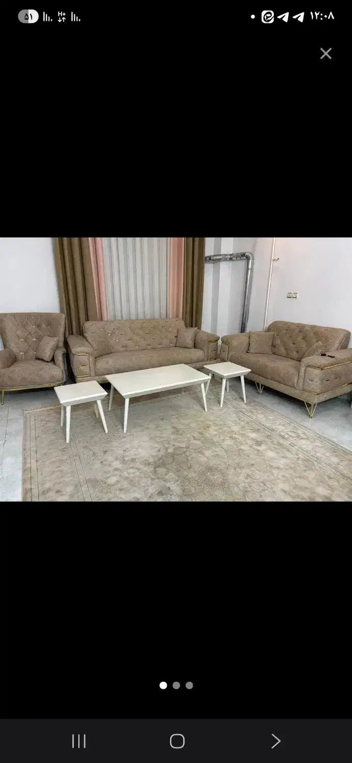 مبل 7 نفره در حد نو|مبلمان خانگی و میز عسلی|لنگرود, |دیوار