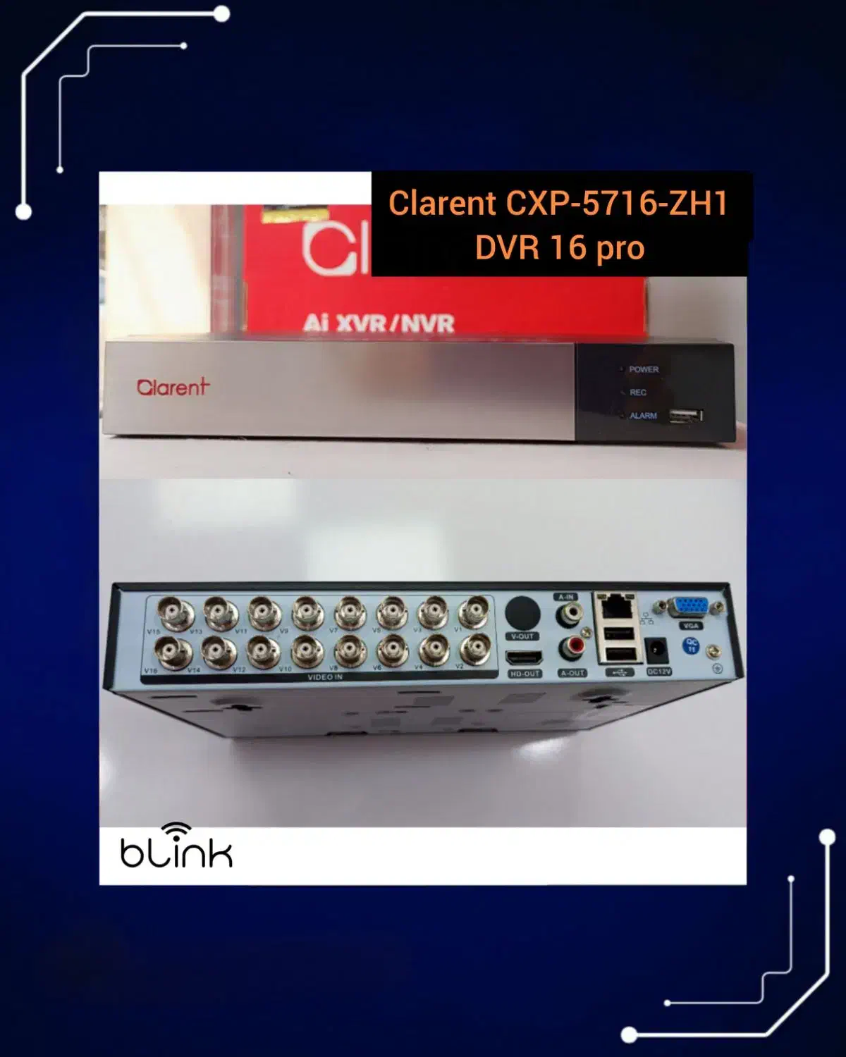 کانالClarent  DVR 16|دوربین مداربسته|رشت, حسین آباد|دیوار