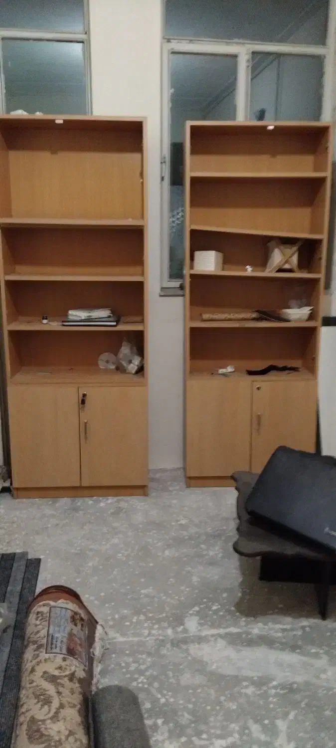 کتابخانه دوعدد ام دی اف با کیفیت|کتابخانه، شلف، قفسه‌های دیواری|کرمانشاه, |دیوار