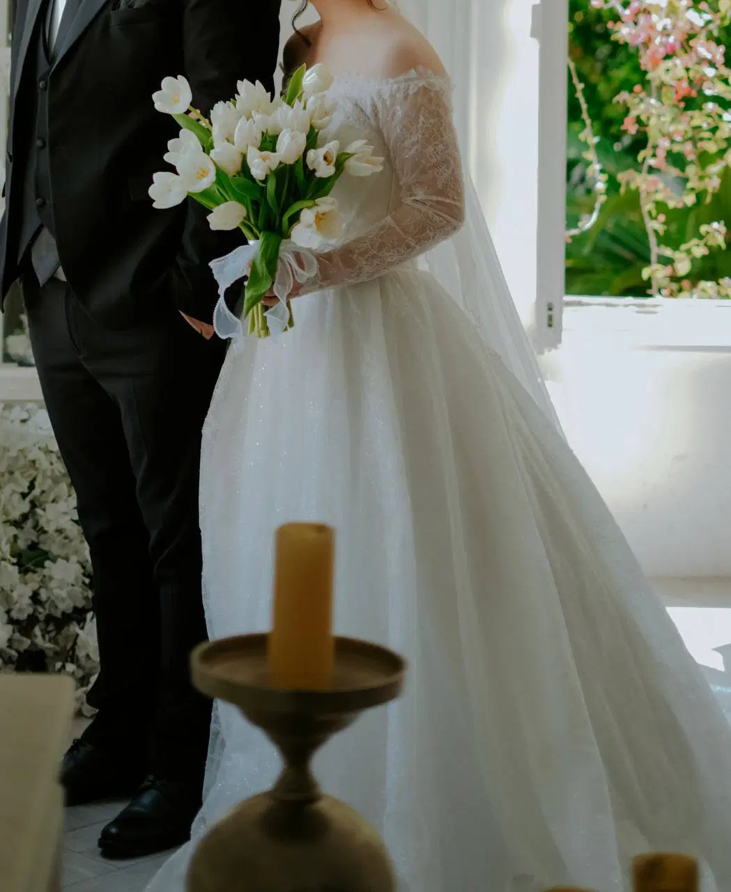 لباس عروس دانتل فرانسه مدل اروپایی|لباس|تهران, ملک‌آباد|دیوار