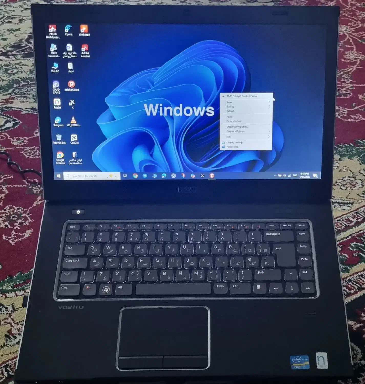 لپ تاپ مدل DLL . vostro|رایانه همراه|قم, شهرک مهدیه (مدرس)|دیوار