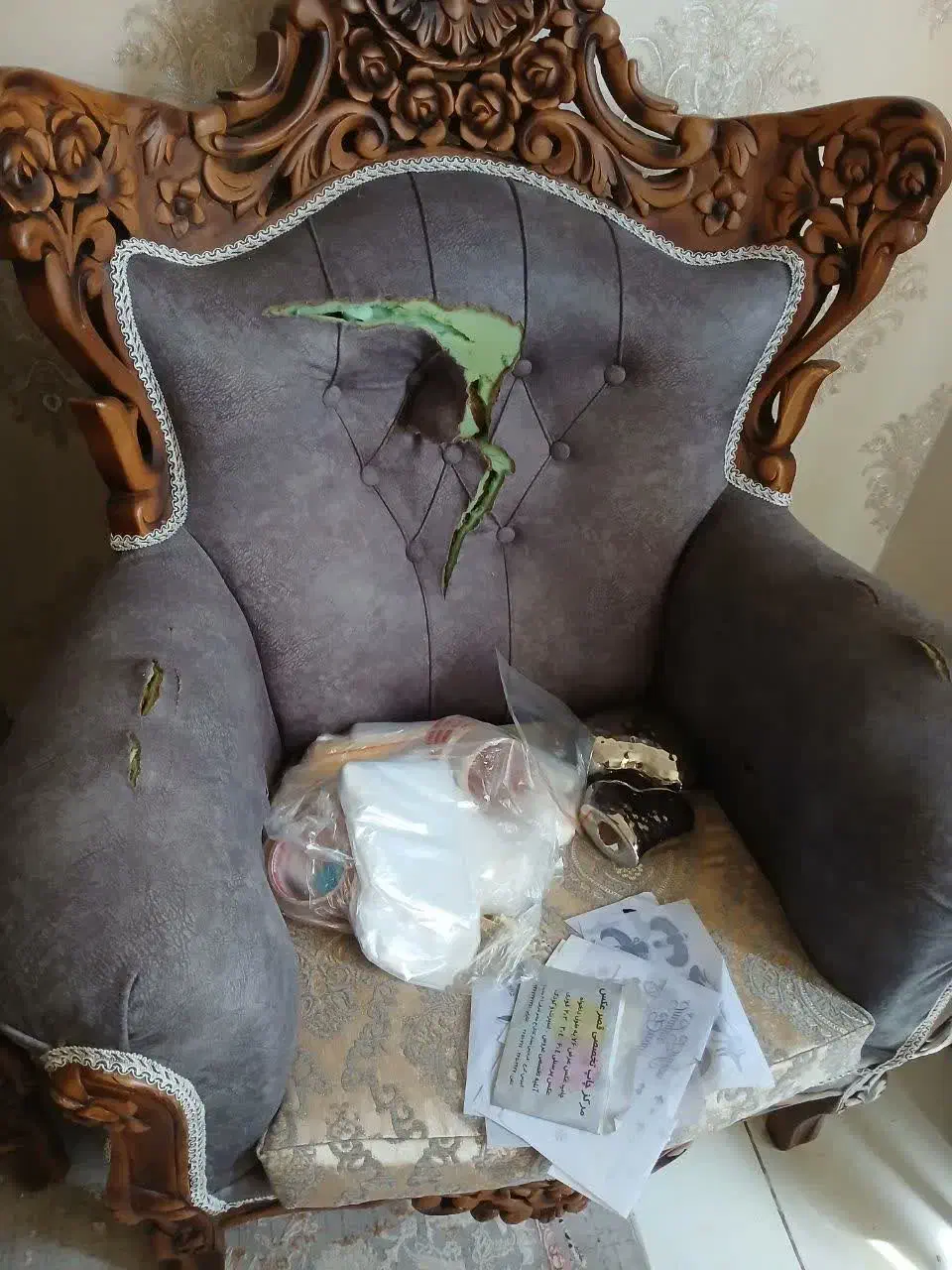 مبل ۷ نفره سلطنتی چوب راش اصل|مبلمان خانگی و میز عسلی|طارم, |دیوار