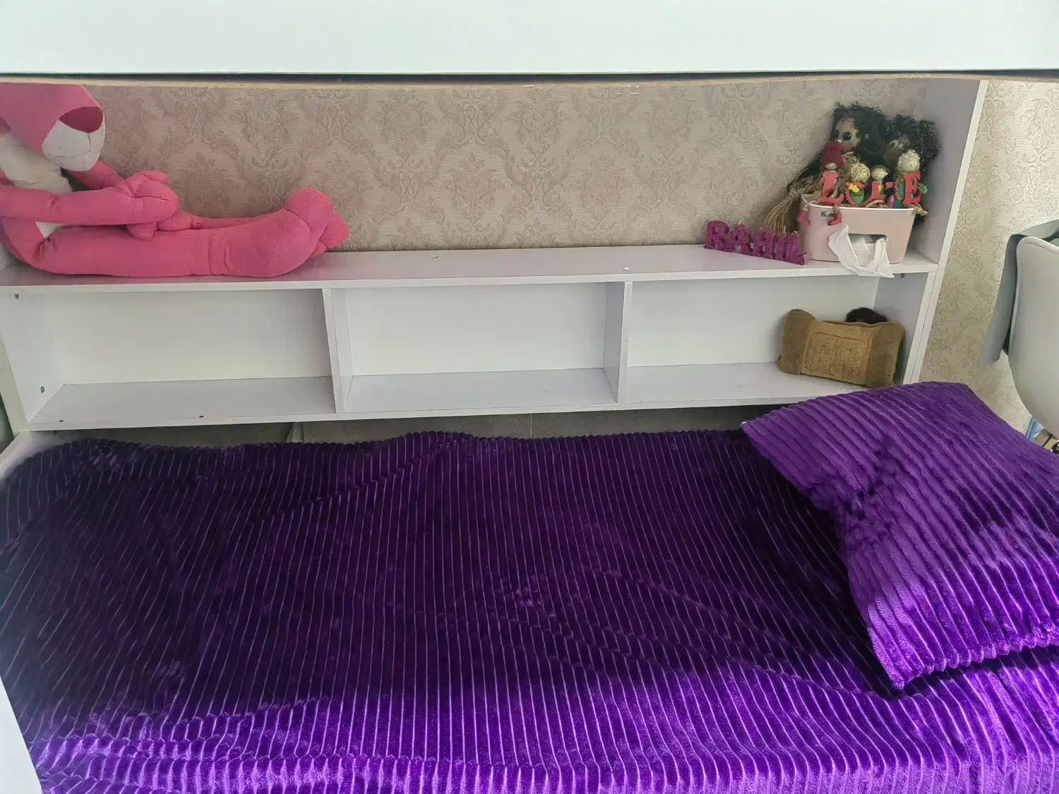 تخت دوطبقه سفید|تخت و سرویس خواب|بندر امام خمینی, |دیوار