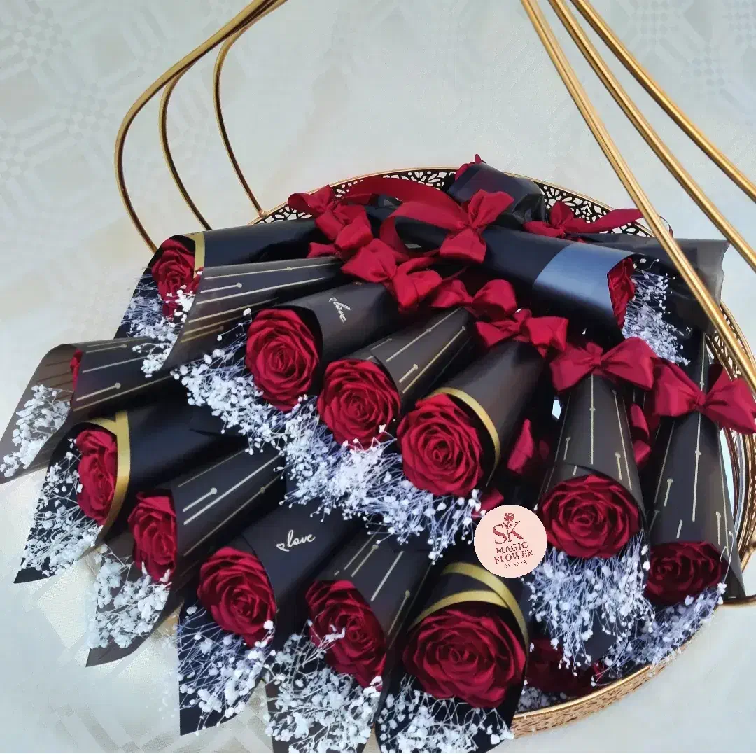 گل روبانی|گل مصنوعی|رشت, کوی قدس|دیوار