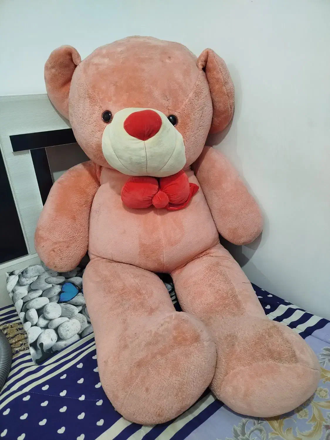 خرس صورتی سایز بزرگ|اسباب‌بازی بچه|رشت, سیا اسطلخ|دیوار