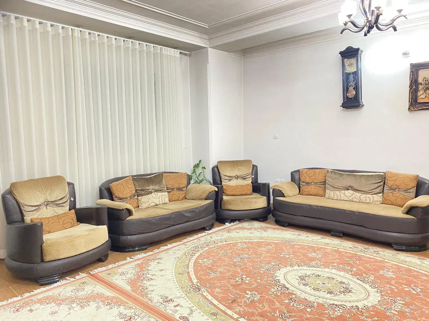 مبل ۷ نفره|مبلمان خانگی و میز عسلی|قائم‌شهر, |دیوار