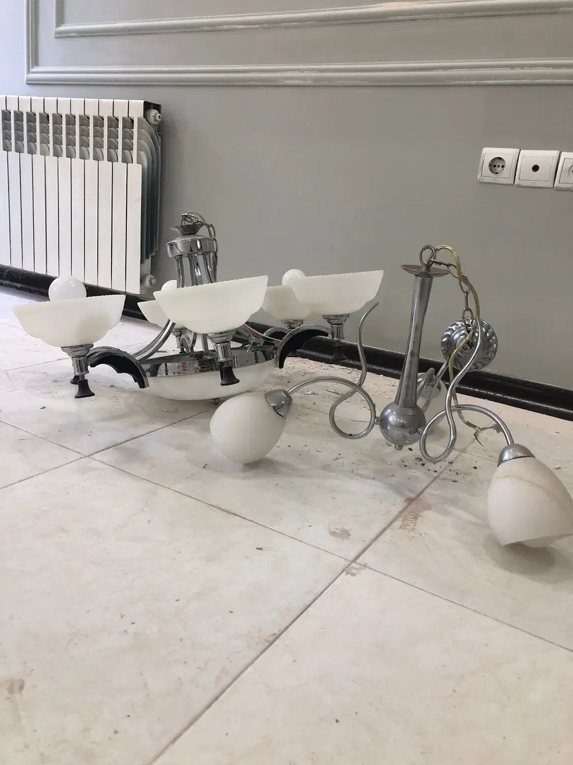 سه عدد لوستر همه باهم ۱۲۰۰|لوستر و چراغ آویز|مشهد, جاهد شهر|دیوار