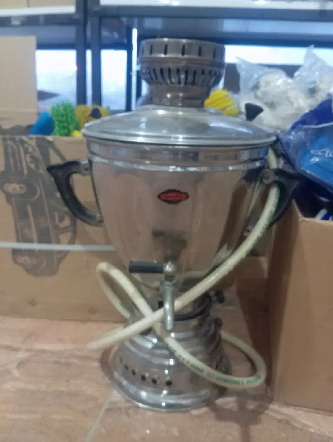 سماور قدیمی گازی|سماور، چای‌ساز، قهوه‌ساز|زنجان, |دیوار