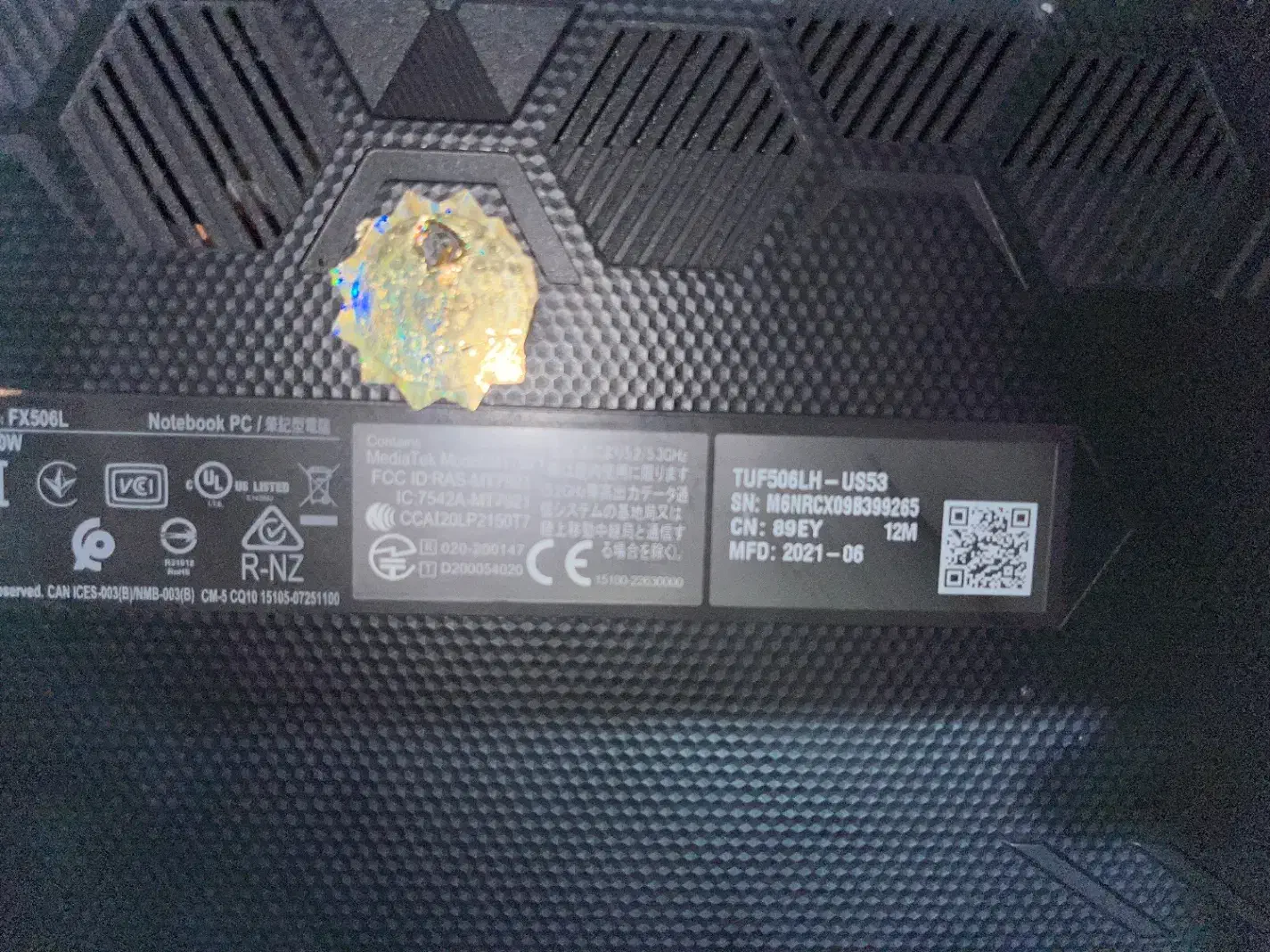 لپ تاپ Asus tuf gaming fx506l|رایانه همراه|تهران, اباذر|دیوار