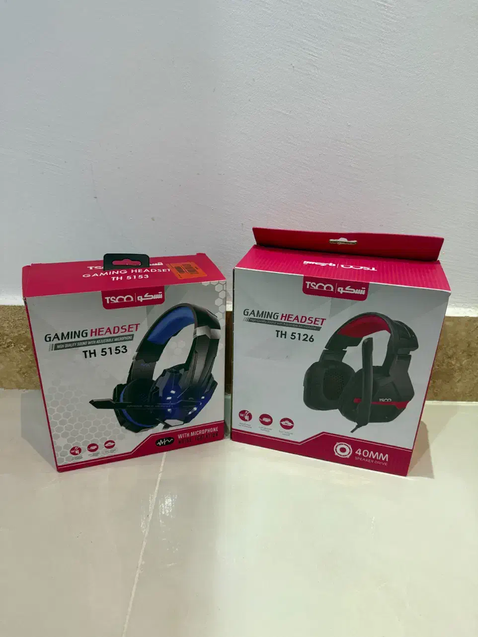 دو عدد هدست گیمینگ تسکو در حد نو|قطعات و لوازم جانبی رایانه|رشت, معلم|دیوار