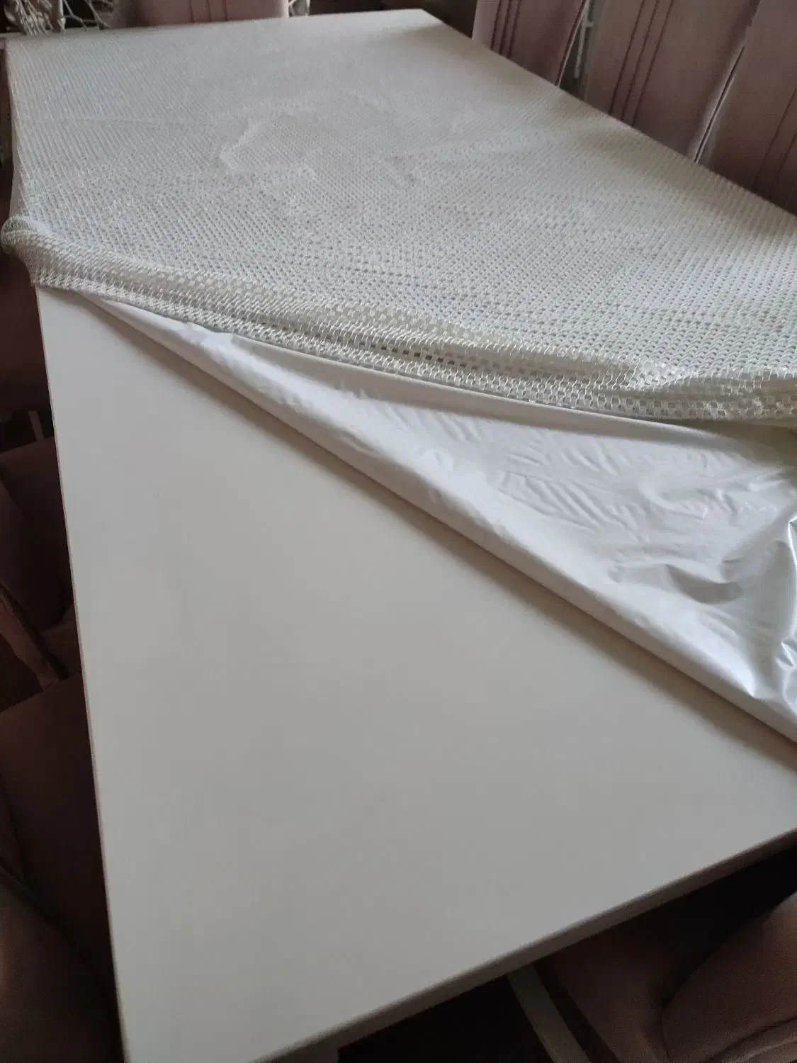 میز تک بدون صندلی ۱۰نفره رنگ سفید جنس چوب|میز و صندلی غذاخوری|اندیمشک, |دیوار