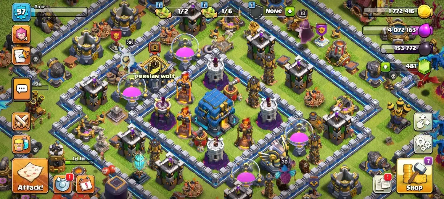 اکانت کلش تان ۱۲|کنسول، بازی ویدئویی و آنلاین|شیراز, شهرک ترکان|دیوار