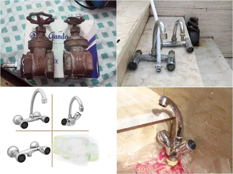 شیرآلات  علمک دوش شیر فلکه کیتز ژاپن و یک شیبه|لوازم حمام|مشهد, خواجه ربیع|دیوار