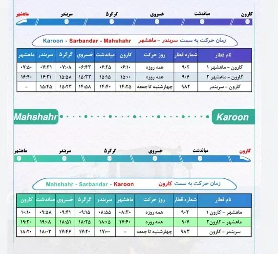 صدور بلیط قطار حومه ای(اهوازــ ماهشهر)|بلیت اتوبوس، مترو، قطار|اهواز, پادادشهر|دیوار