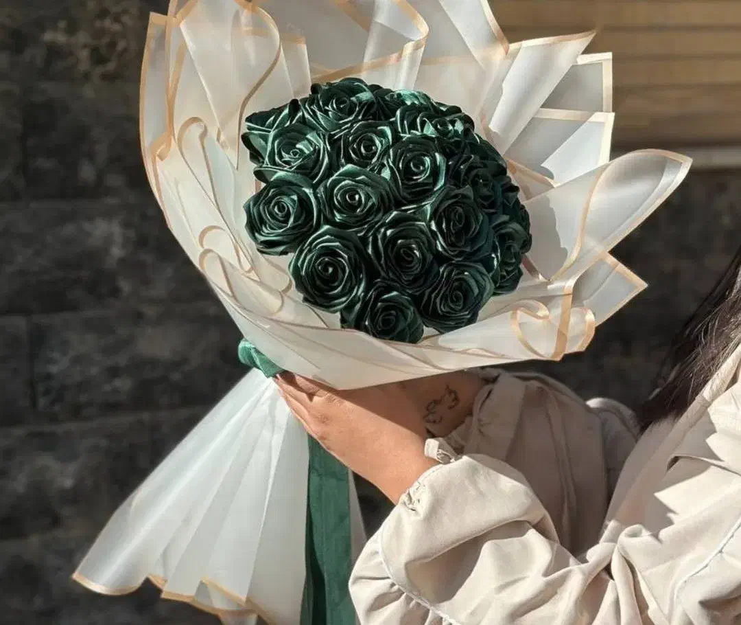 گل رز روبانی|گل مصنوعی|نیشابور, ابراهیمی|دیوار