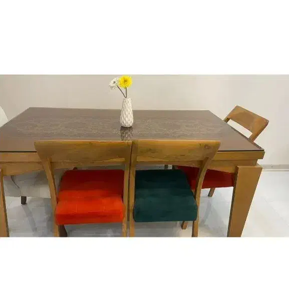 میز شیش نفره همراه با کنسول ارایش|میز و صندلی غذاخوری|رشت, حومه رشت|دیوار