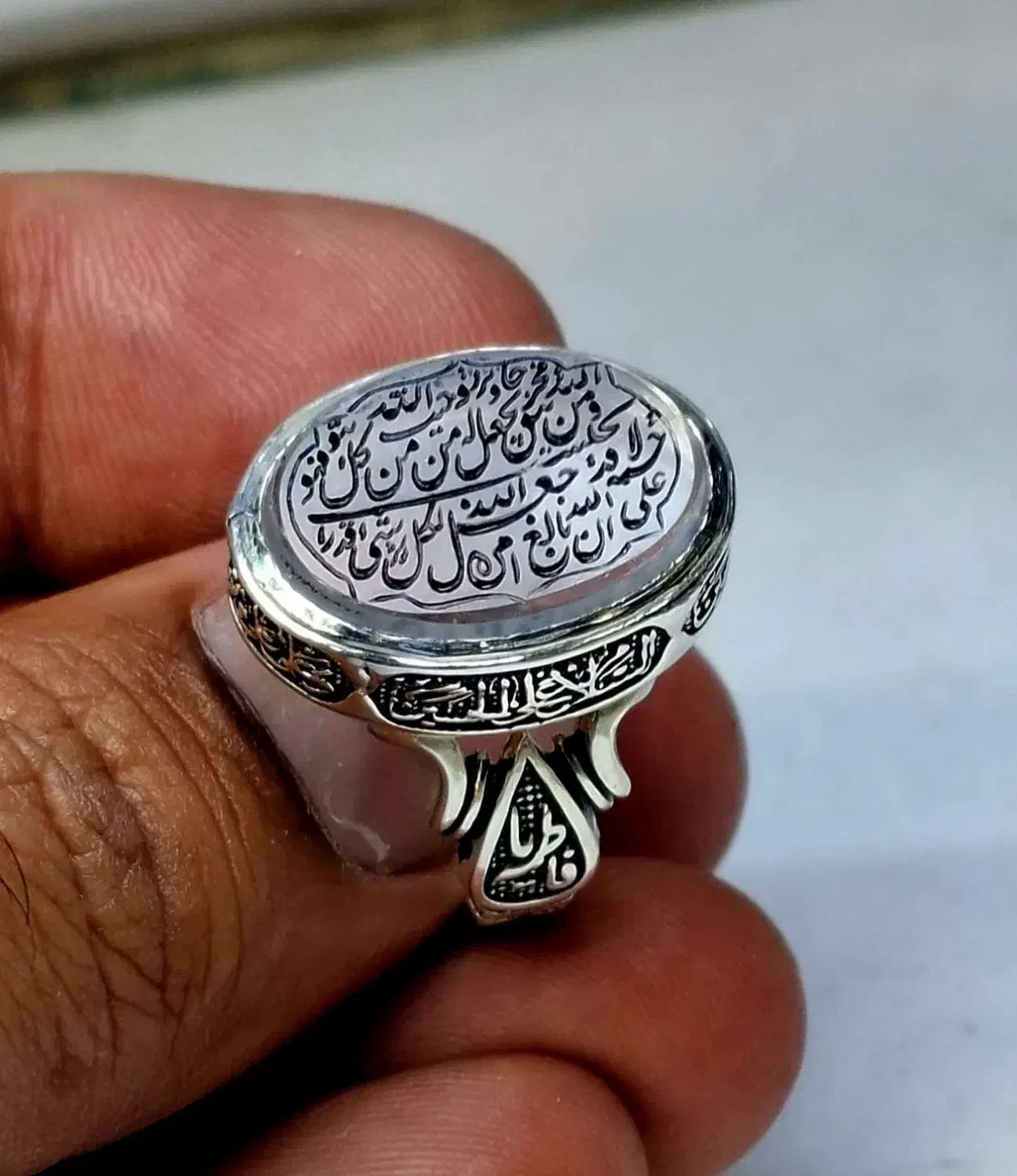 انگشتر نقره با نگین دُر نجف|جواهرات|تهران, خواجه نصیر طوسی|دیوار