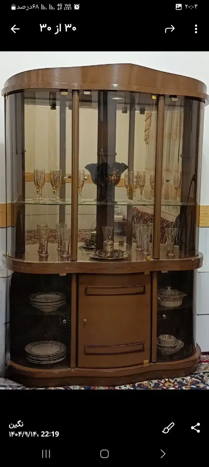 بوفه در حد نو|بوفه، ویترین، کنسول|طبس, |دیوار