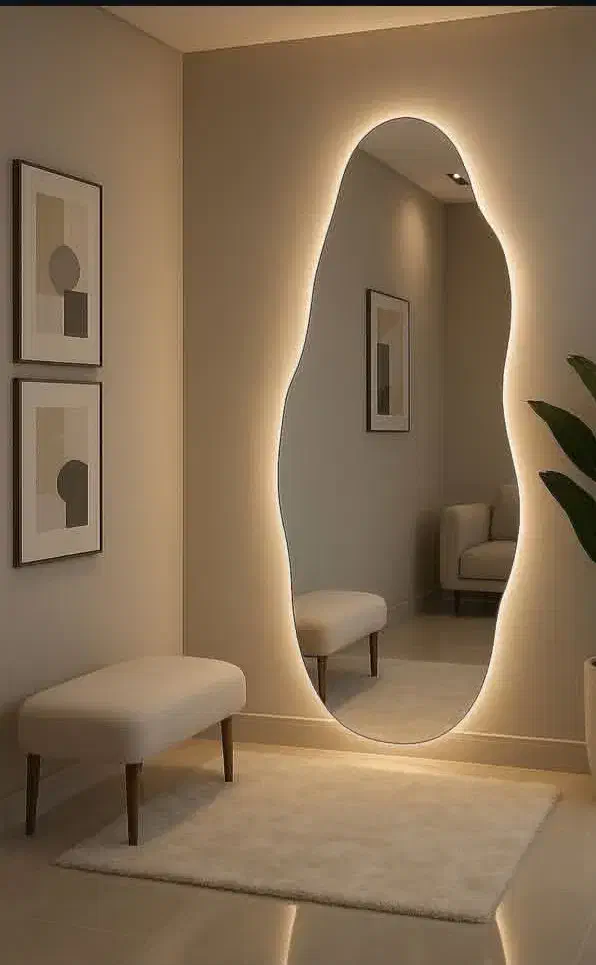 آینه دفرمه،بکلایت،قابدار،پایه دار،دکوراتیوصورتشویی|آینه|کرج, شاهین‌ویلا|دیوار