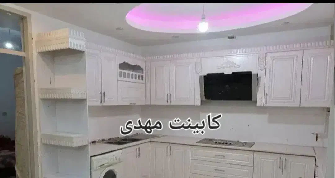 کابینت با دستگیره و پایه استیل مغزی ام دی اف کد۱۰۲|مصالح و تجهیزات ساختمان|بندر انزلی, آذربایجان|دیوار