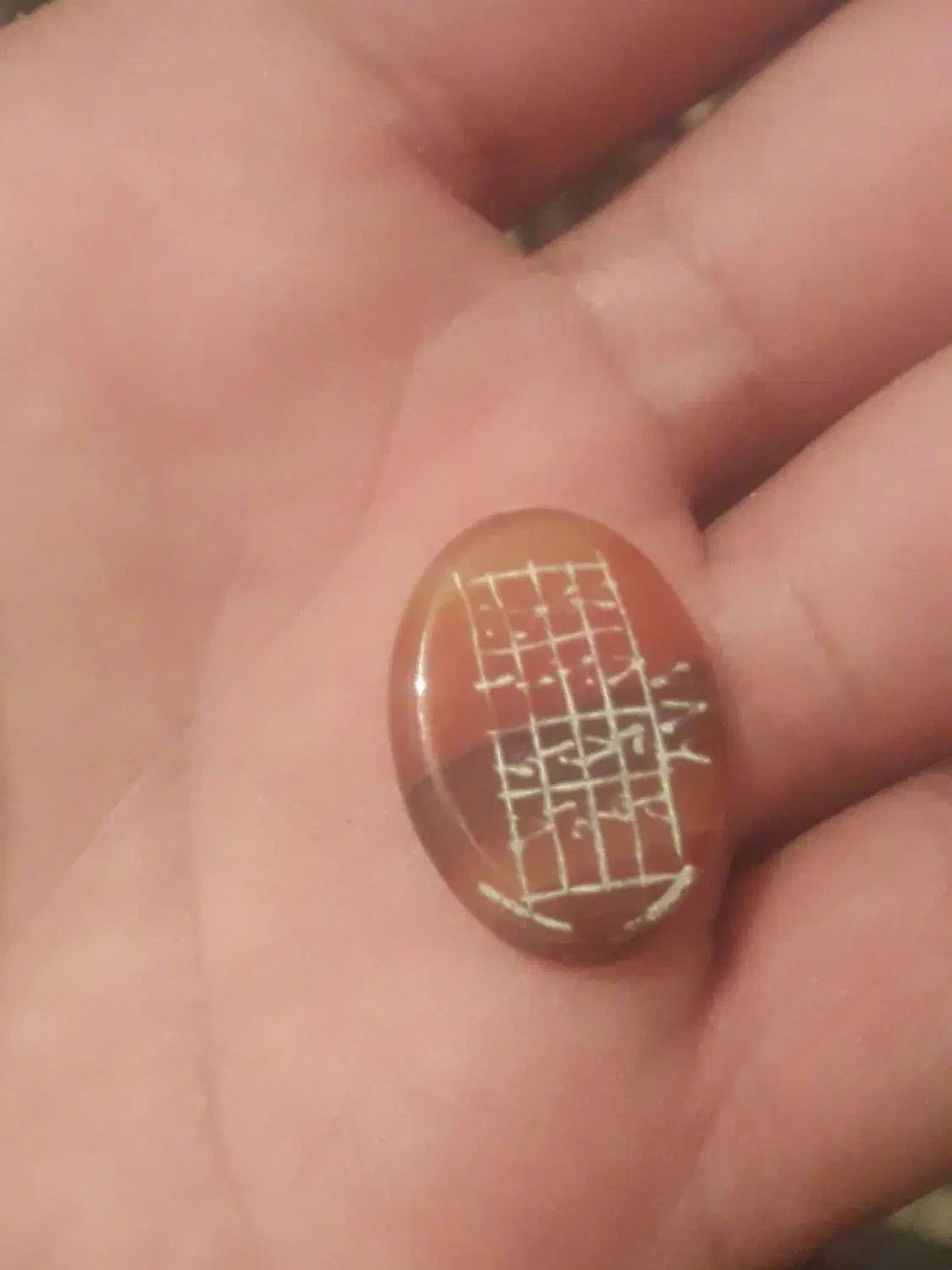 سنگ عقیق  حکاکی شده شرف|جواهرات|اهواز, بهارستان|دیوار