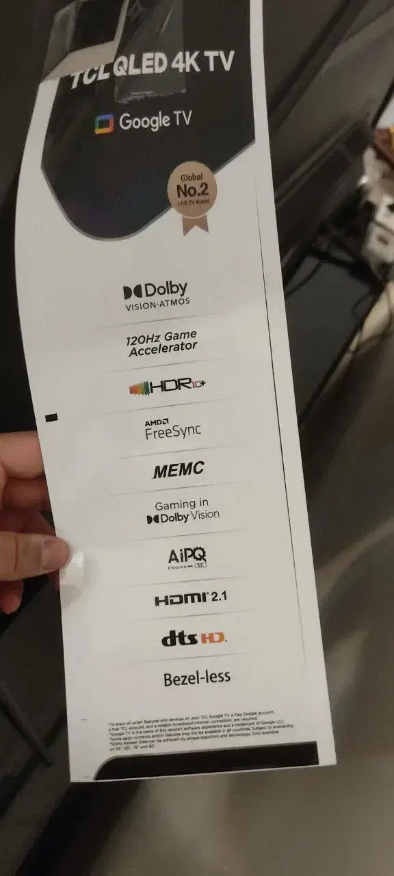 تاویزیون 65 اینچ TCL|تلویزیون و پروژکتور|یزد, |دیوار