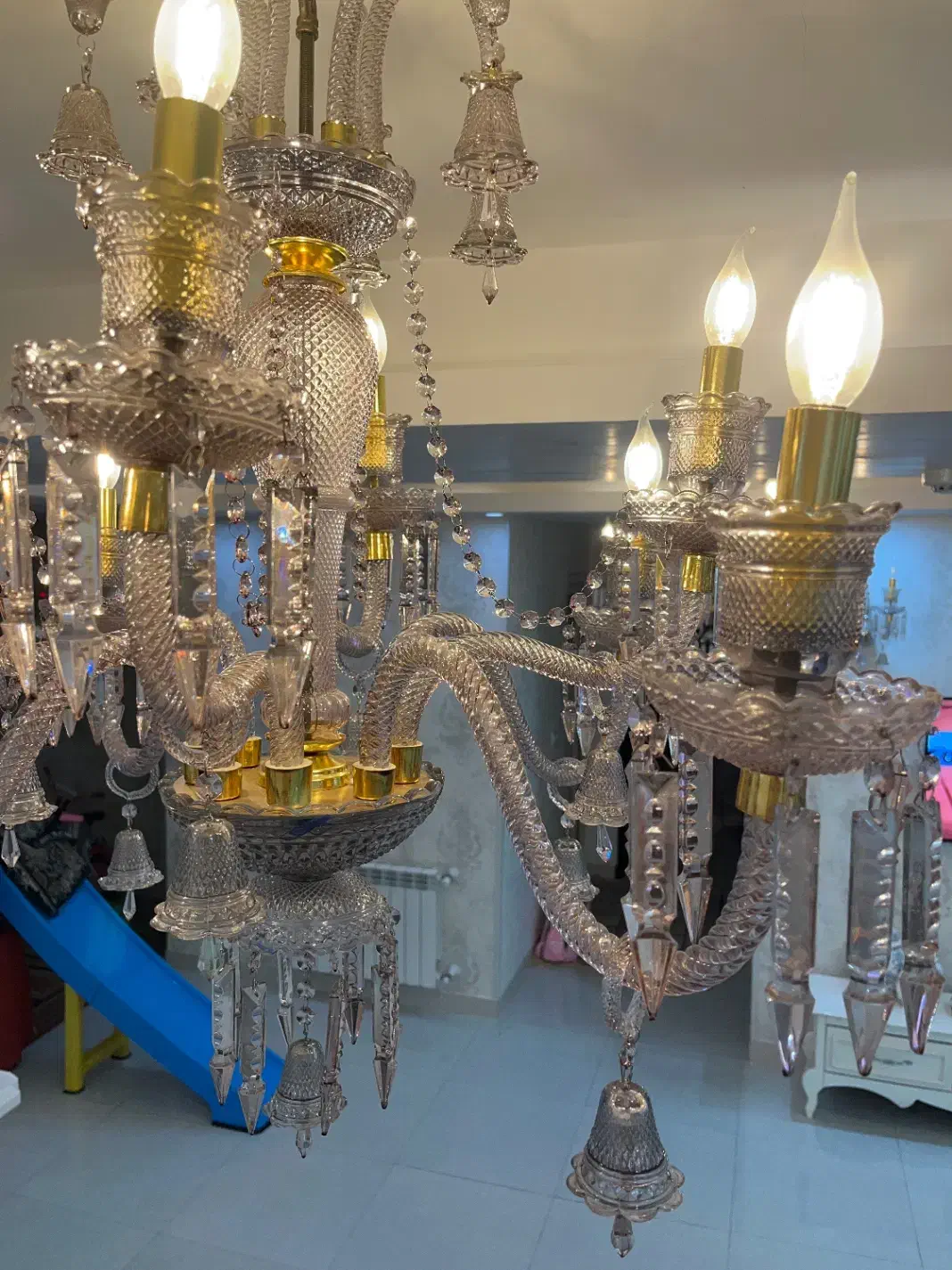 لوستر باکارات (ست کامل)|لوستر و چراغ آویز|اهواز, پادادشهر|دیوار