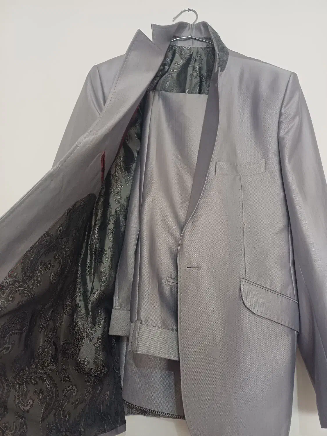 کت و شلوار نقره ای مردانه|لباس|شوط, |دیوار