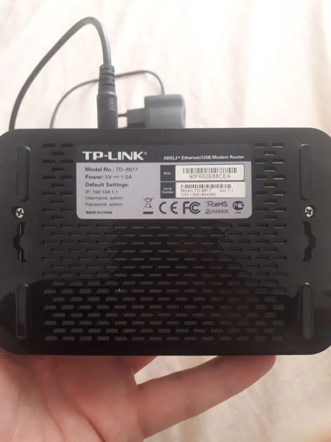 مودم adsl برای کامپیوتر و لپ تاپ مارک تی پیلینک|مودم و تجهیزات شبکه|سنندج, |دیوار