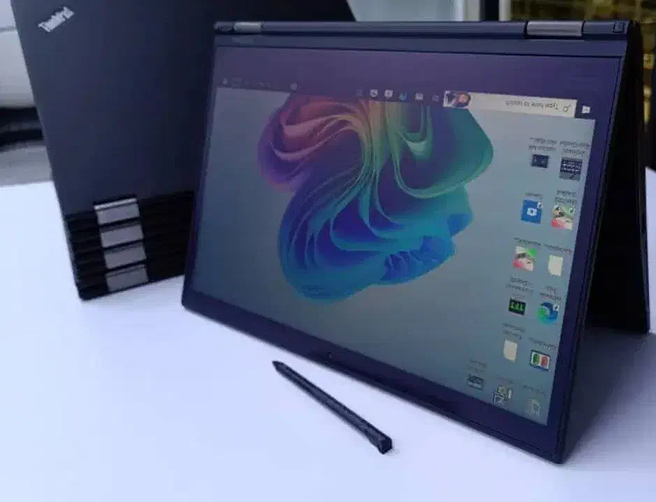 لپتاپ لنوو لمسی 360 درجه قلم دار|رایانه همراه|قم, بلوار امین و ساحلی|دیوار