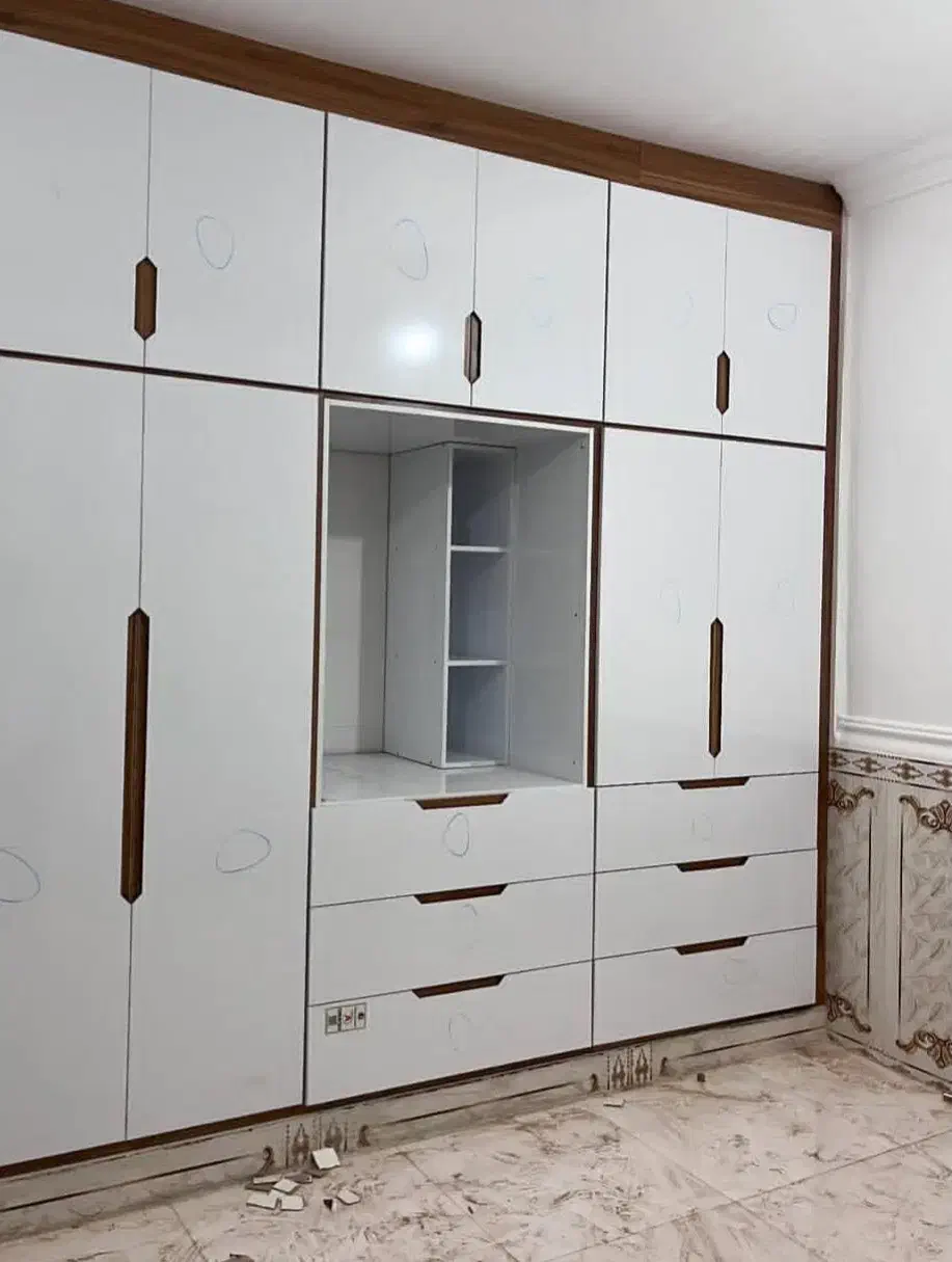 ساخت کابینت|کتابخانه، شلف، قفسه‌های دیواری|نوشهر, |دیوار