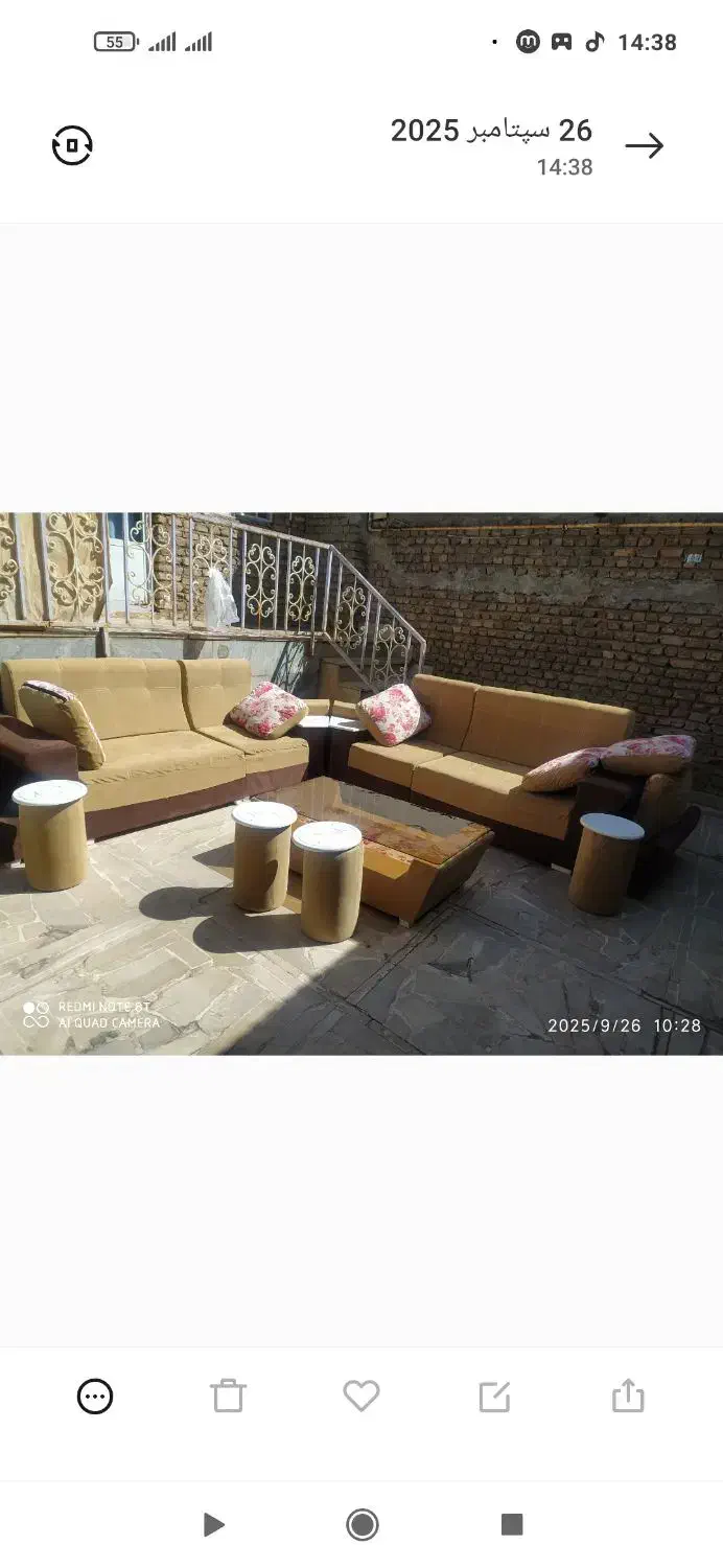 مبل راحتی|مبلمان خانگی و میز عسلی|خرمآباد, |دیوار