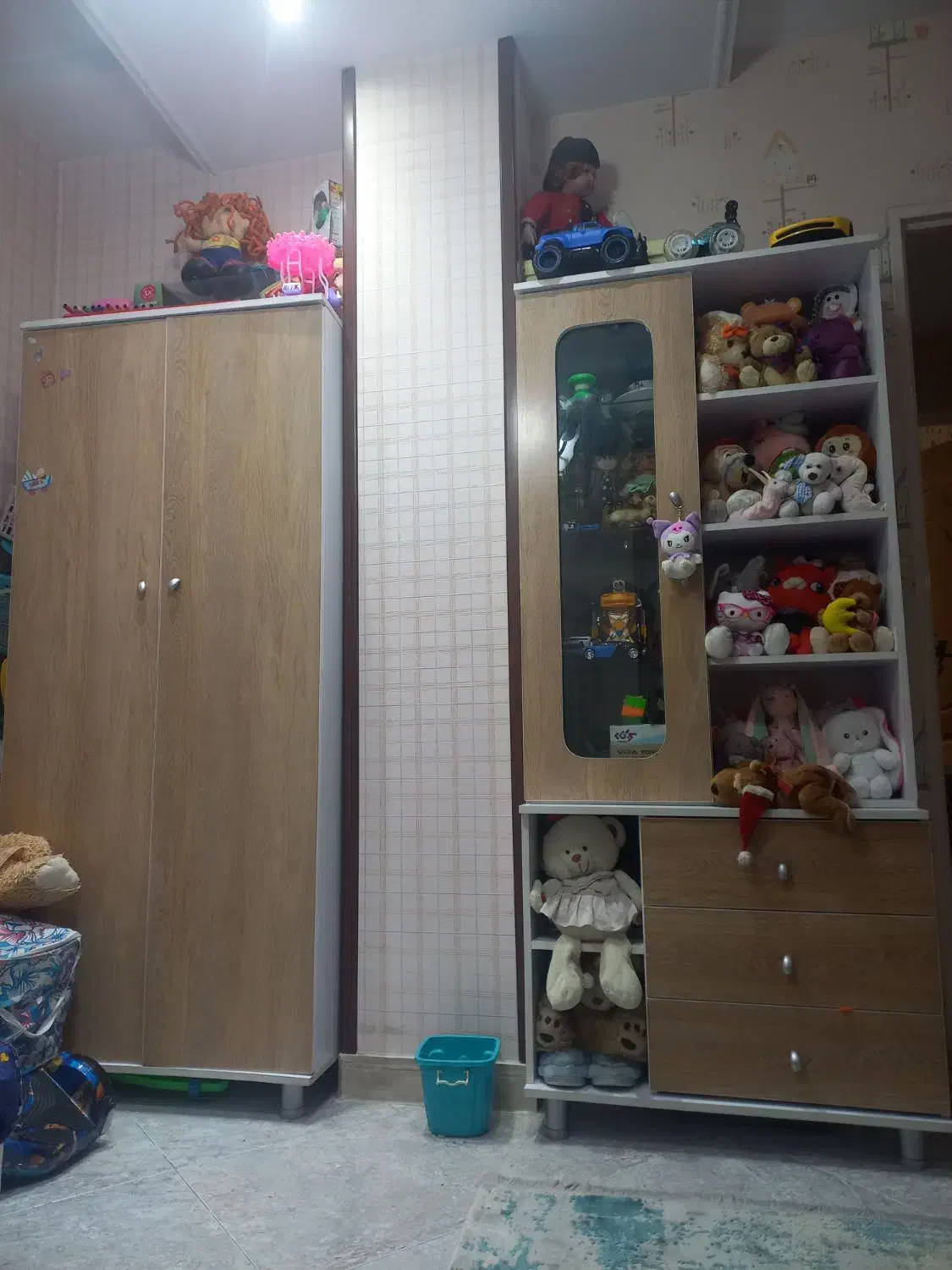 سرویس کامل  و تخت کودک|تخت و سرویس خواب|شهریار, شهریار|دیوار