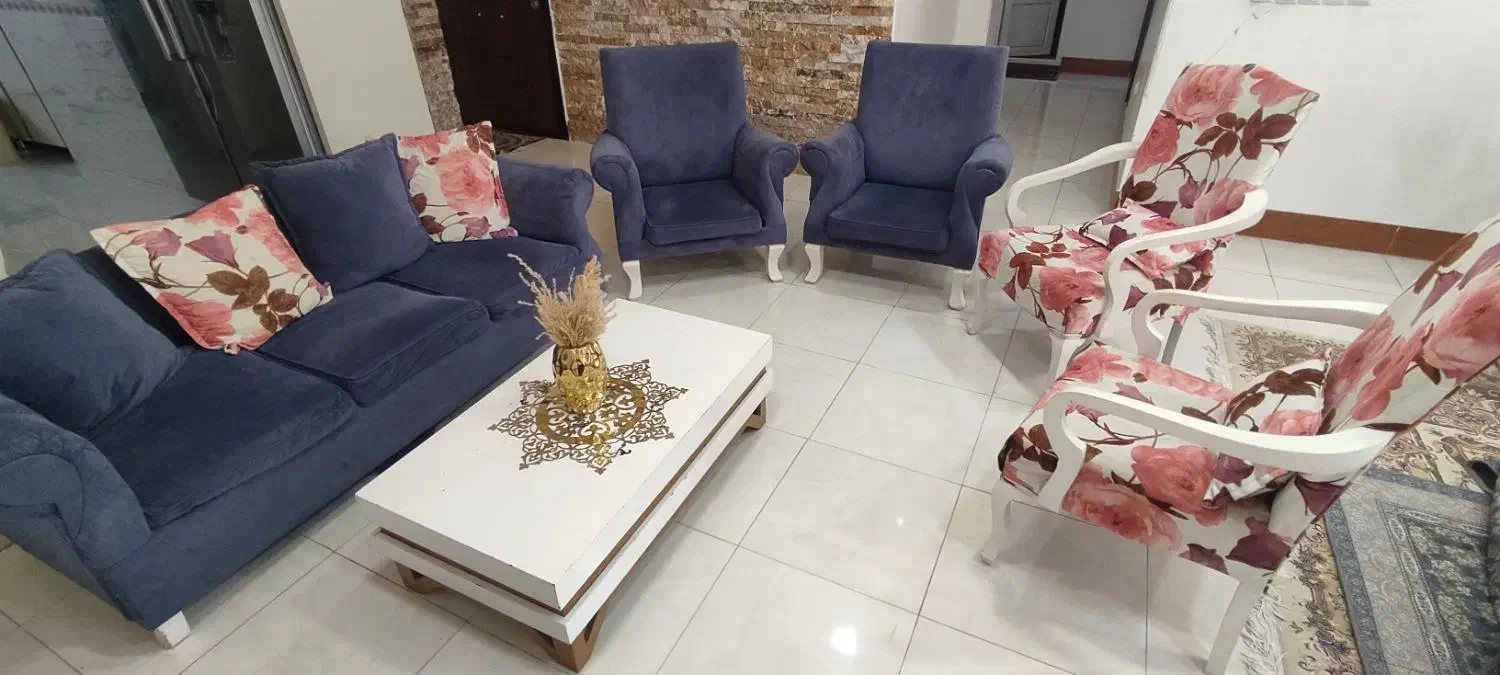 مبل ۷ نفره کارکرده|مبلمان خانگی و میز عسلی|شهرکرد, |دیوار