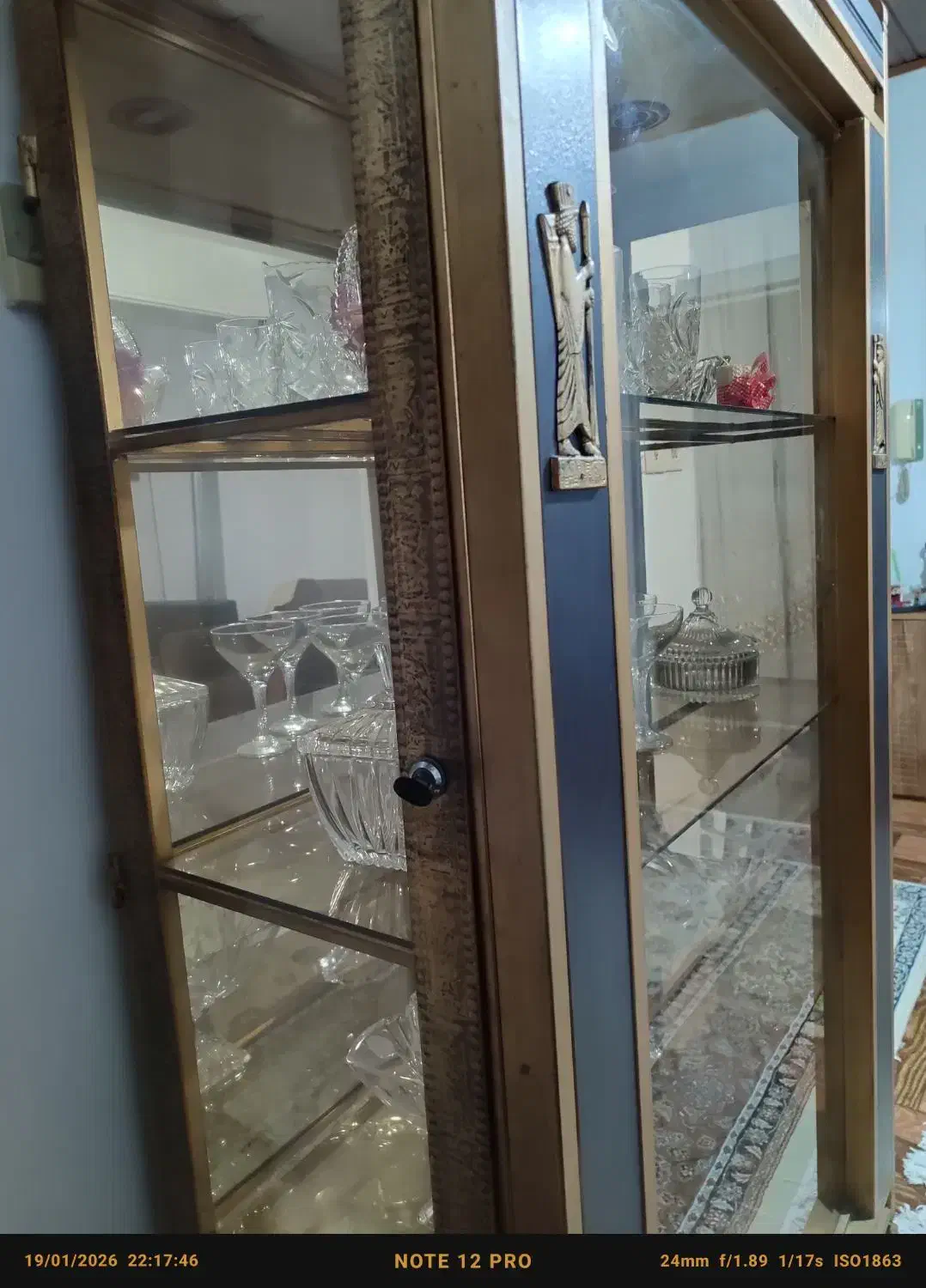 بوفه فلزی طلایی قهوه‌ای هخامنشی رنگ ثابت|بوفه، ویترین، کنسول|نوشهر, |دیوار