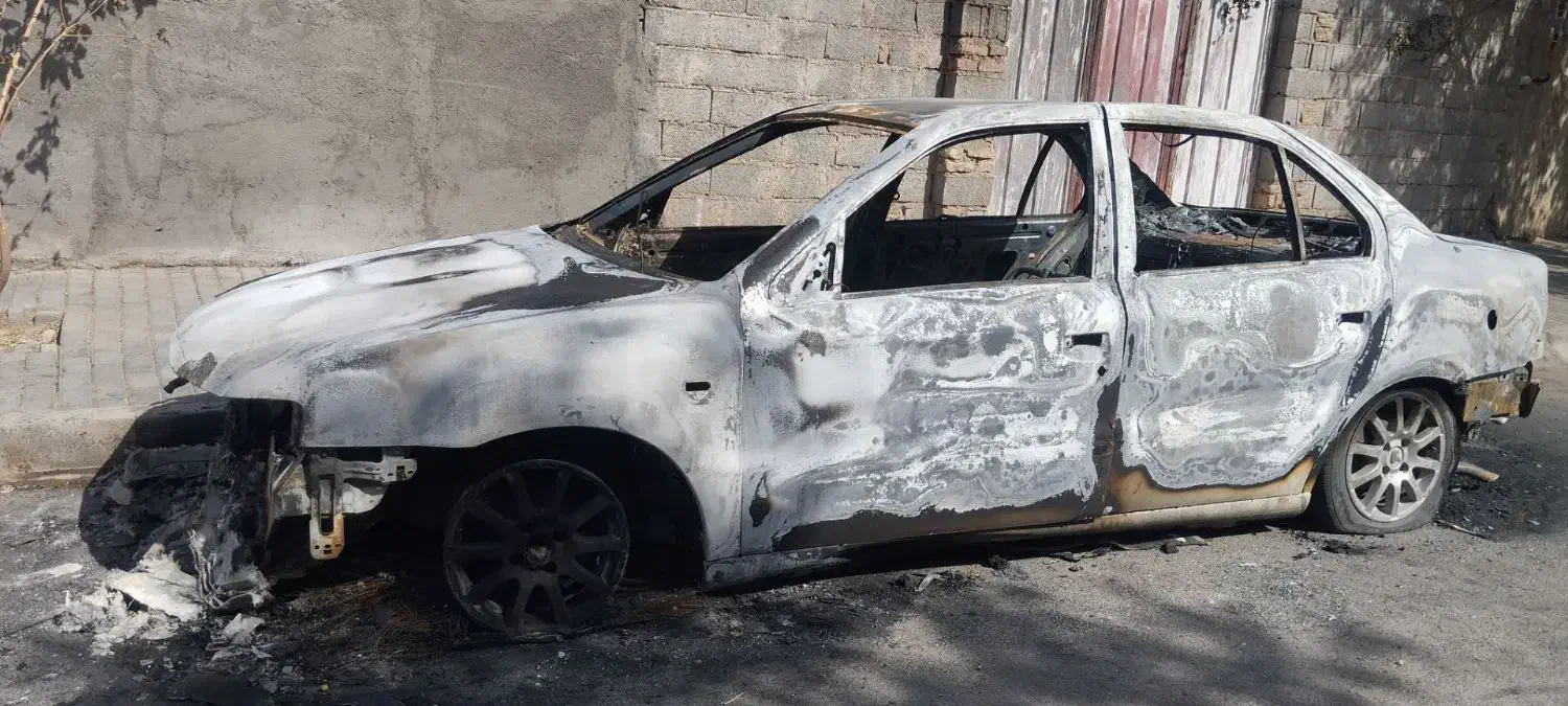 سمند ef7 سوخته|خودرو سواری و وانت|تربت جام, میان جام|دیوار