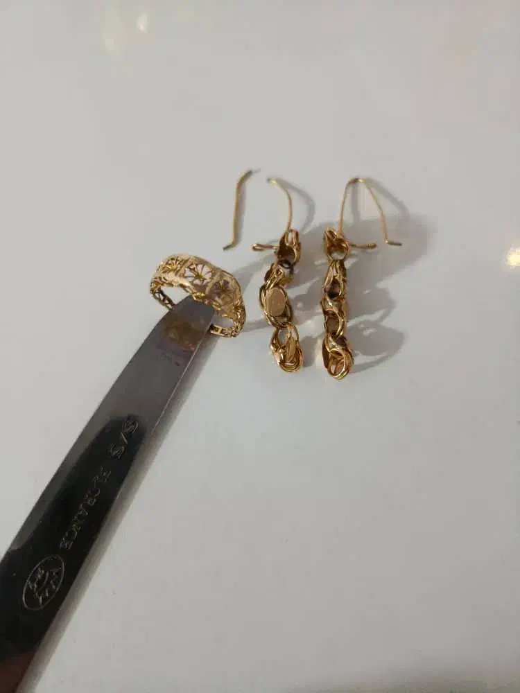 سلام یک جفت گوش واره وانگشتر فروشی|جواهرات|زابل, |دیوار