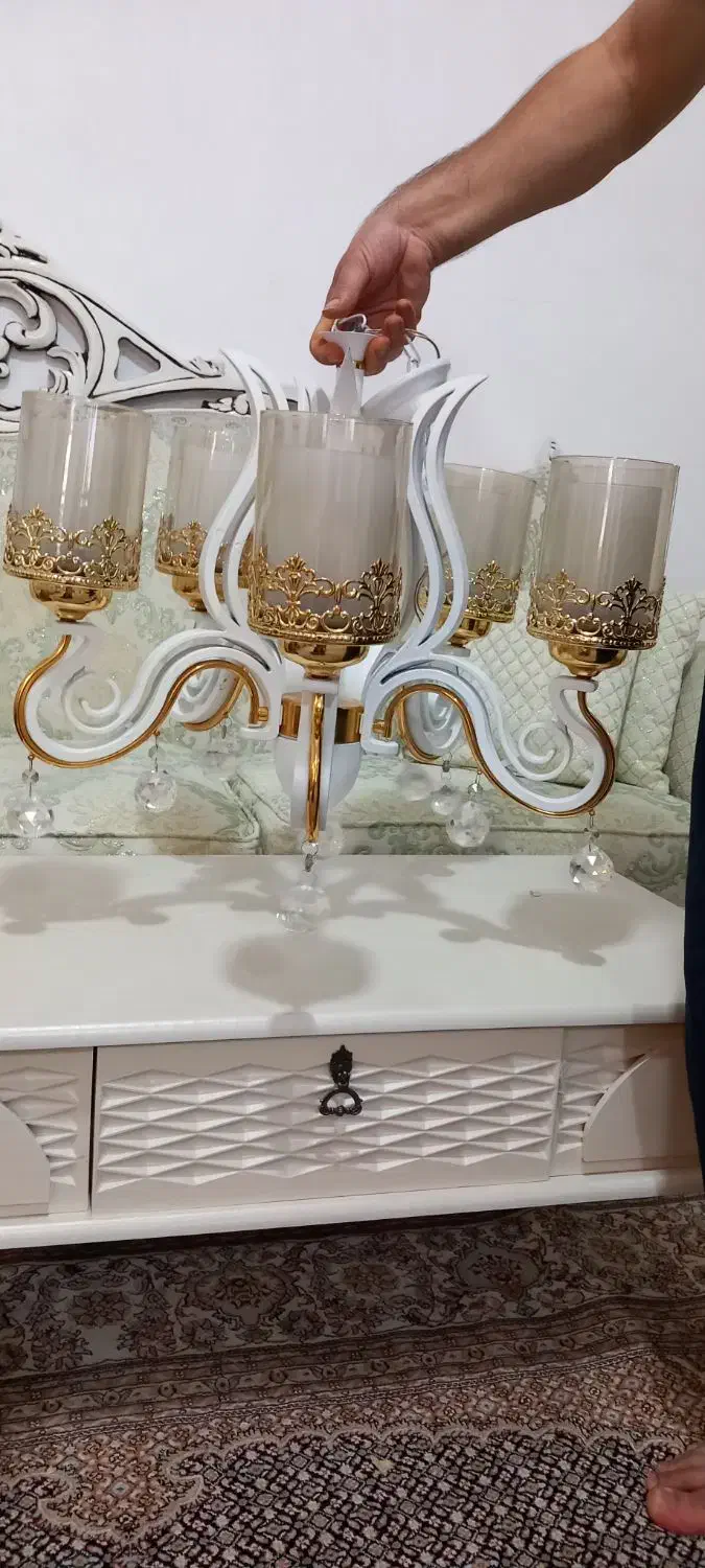 لوستر|لوستر و چراغ آویز|فیرورق, |دیوار