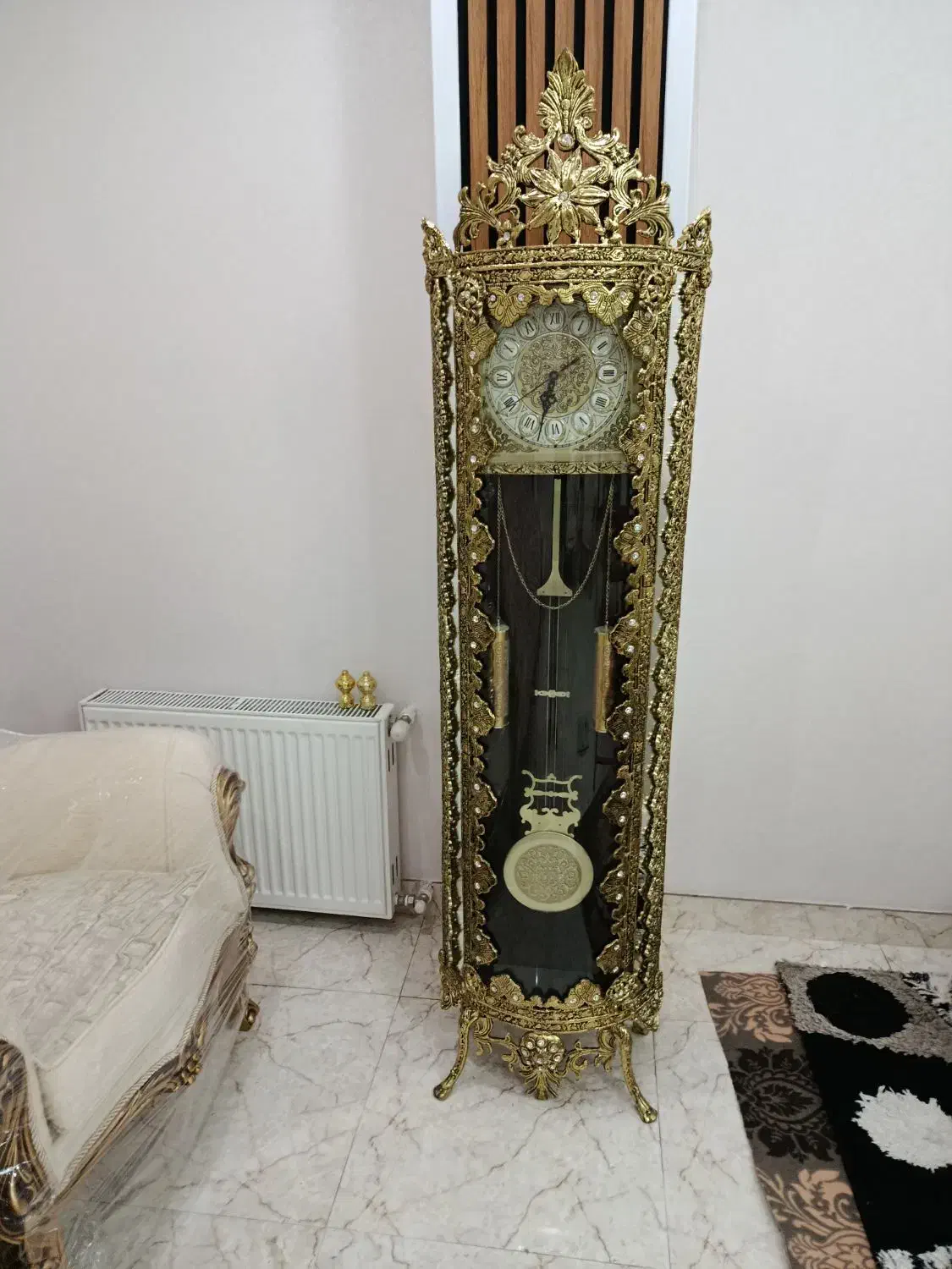 ساعت برنج اصل|ساعت دیواری و تزئینی|کرج, مصباح|دیوار