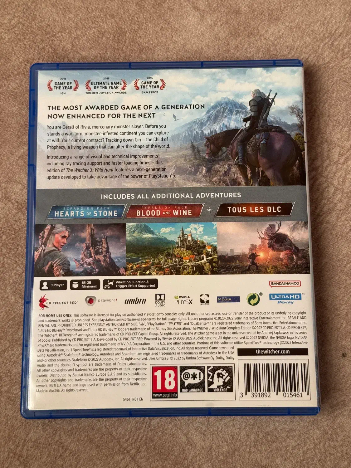 بازی The Witcher 3 Wild Hunt برای PS5|کنسول، بازی ویدئویی و آنلاین|رشت, شهرک قدس|دیوار